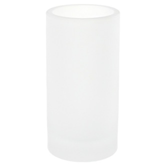 Toothbrush Holder Free Standing White and Glass Tumbler Gedy TI98-02